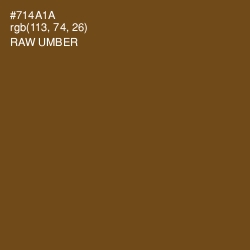 #714A1A - Raw Umber Color Image