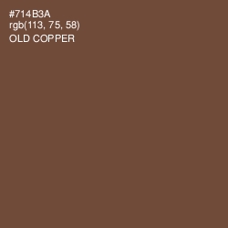 #714B3A - Old Copper Color Image