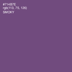 #714B7E - Smoky Color Image