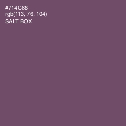 #714C68 - Salt Box Color Image