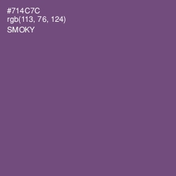 #714C7C - Smoky Color Image