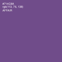 #714C8A - Affair Color Image