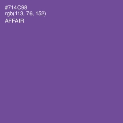 #714C98 - Affair Color Image