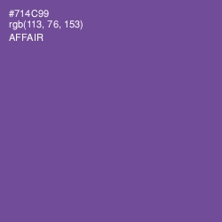 #714C99 - Affair Color Image