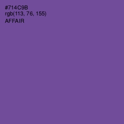 #714C9B - Affair Color Image