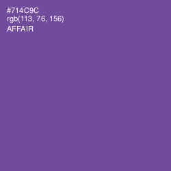 #714C9C - Affair Color Image