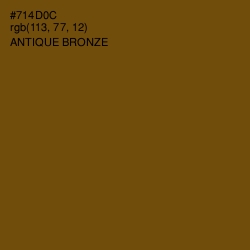 #714D0C - Antique Bronze Color Image