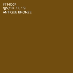 #714D0F - Antique Bronze Color Image