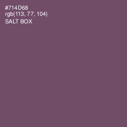 #714D68 - Salt Box Color Image