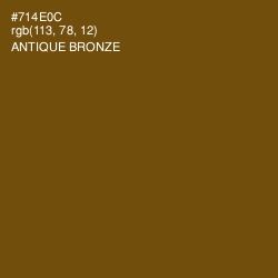 #714E0C - Antique Bronze Color Image