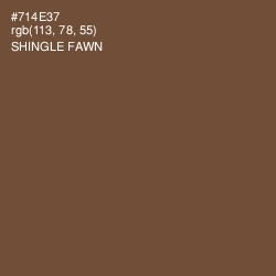 #714E37 - Shingle Fawn Color Image