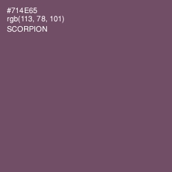 #714E65 - Scorpion Color Image
