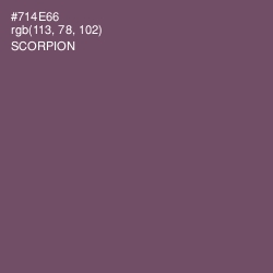 #714E66 - Scorpion Color Image