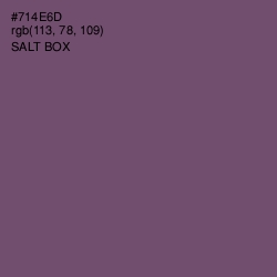 #714E6D - Salt Box Color Image