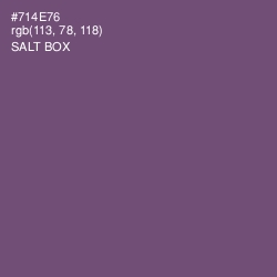 #714E76 - Salt Box Color Image