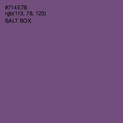 #714E7B - Salt Box Color Image