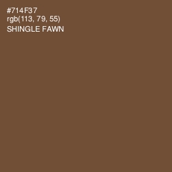 #714F37 - Shingle Fawn Color Image