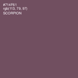 #714F61 - Scorpion Color Image