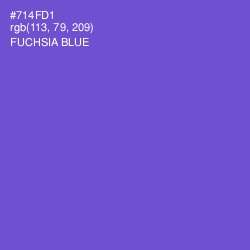 #714FD1 - Fuchsia Blue Color Image