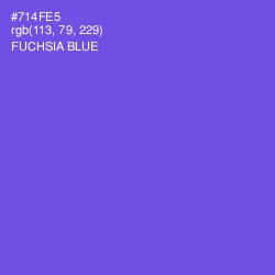 #714FE5 - Fuchsia Blue Color Image