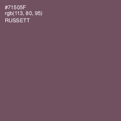#71505F - Russett Color Image