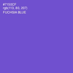 #7150CF - Fuchsia Blue Color Image