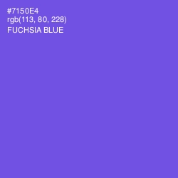 #7150E4 - Fuchsia Blue Color Image