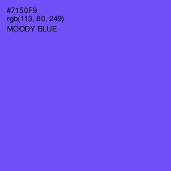 #7150F9 - Moody Blue Color Image