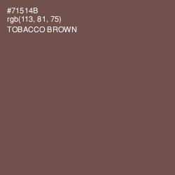 #71514B - Tobacco Brown Color Image