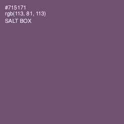 #715171 - Salt Box Color Image