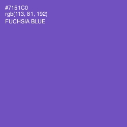 #7151C0 - Fuchsia Blue Color Image