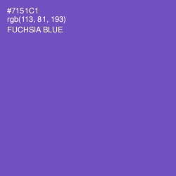 #7151C1 - Fuchsia Blue Color Image