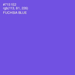 #7151E2 - Fuchsia Blue Color Image