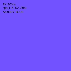 #7152FE - Moody Blue Color Image