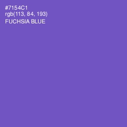 #7154C1 - Fuchsia Blue Color Image