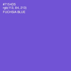 #7154D5 - Fuchsia Blue Color Image
