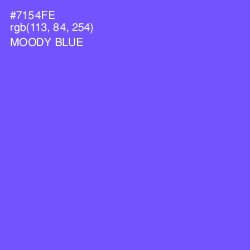 #7154FE - Moody Blue Color Image