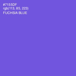 #7155DF - Fuchsia Blue Color Image