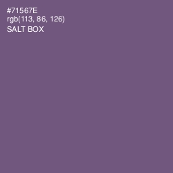 #71567E - Salt Box Color Image