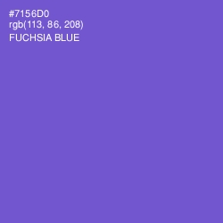 #7156D0 - Fuchsia Blue Color Image