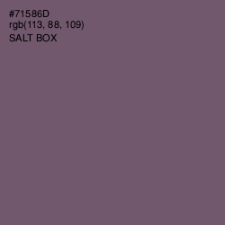 #71586D - Salt Box Color Image