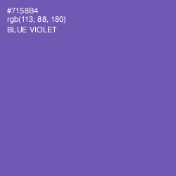 #7158B4 - Blue Violet Color Image