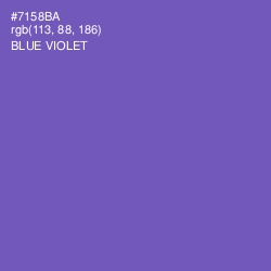 #7158BA - Blue Violet Color Image