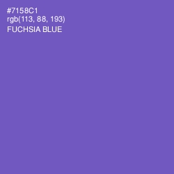 #7158C1 - Fuchsia Blue Color Image