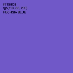 #7158C8 - Fuchsia Blue Color Image