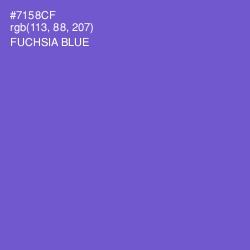 #7158CF - Fuchsia Blue Color Image