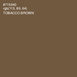 #715940 - Tobacco Brown Color Image