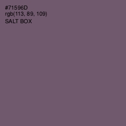 #71596D - Salt Box Color Image