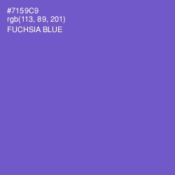 #7159C9 - Fuchsia Blue Color Image