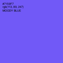 #7159F7 - Moody Blue Color Image